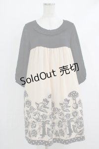 Emily Temple cute / フォレストフロッキーワンピース  アイボリー H-25-10-16-1017-ET-OP-KB-ZH