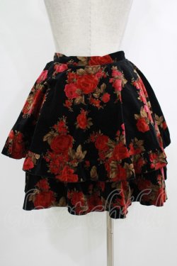 画像3: BPN / 薔薇プリント別珍スカート M 黒 H-25-10-16-1022-GO-SK-KB-ZH