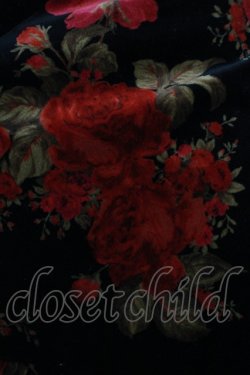 画像4: BPN / 薔薇プリント別珍スカート M 黒 H-25-10-16-1022-GO-SK-KB-ZH