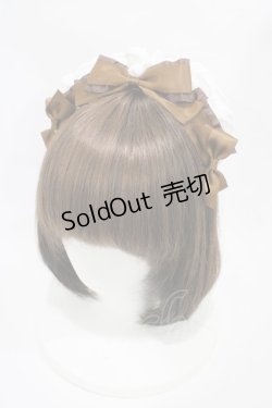 画像1: DearMyLove / コットンレースメイドカチューシャ  チョコ H-25-10-16-009-EL-AC-NS-ZH