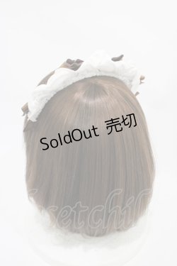 画像2: DearMyLove / コットンレースメイドカチューシャ  チョコ H-25-10-16-009-EL-AC-NS-ZH