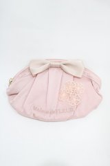 Maison de FLEUR / 桜モチーフリボンポーチ  ピンク H-25-10-16-016-LO-ZA-NS-ZH