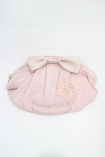 画像1: Maison de FLEUR / 桜モチーフリボンポーチ  ピンク H-25-10-16-016-LO-ZA-NS-ZH (1)