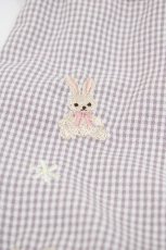 画像3: Maison de FLEUR / 《Easter》ラビット刺繍巾着  ラベンダー H-25-10-16-020-LO-ZA-NS-ZH (3)