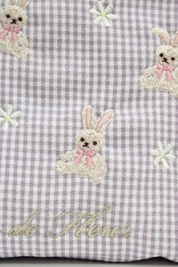 画像3: Maison de FLEUR / 《Easter》ラビット刺繍ポーチ  ピンク H-25-10-16-024-LO-ZA-NS-ZH