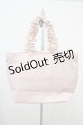 Maison de FLEUR / 桜モチーフフリルハンドルトートプチバッグ  ピンク H-25-10-16-025-LO-BG-NS-ZH