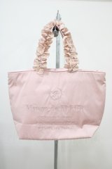 Maison de FLEUR / 桜モチーフフリルハンドルトートプチバッグ  ピンク H-25-10-16-025-LO-BG-NS-ZH