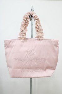 Maison de FLEUR / 桜モチーフフリルハンドルトートプチバッグ  ピンク H-25-10-16-025-LO-BG-NS-ZH