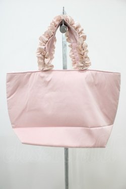 画像2: Maison de FLEUR / 桜モチーフフリルハンドルトートプチバッグ  ピンク H-25-10-16-025-LO-BG-NS-ZH