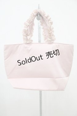 画像2: Maison de FLEUR / 桜モチーフフリルハンドルトートプチバッグ  ピンク H-25-10-16-025-LO-BG-NS-ZH