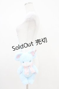 Angelic Pretty / Toyboxはにかみベアーぬいぐるみポーチ  サックス H-25-10-16-028-AP-BG-NS-ZH