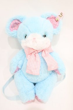 画像3: Angelic Pretty / Toyboxはにかみベアーぬいぐるみポーチ  サックス H-25-10-16-028-AP-BG-NS-ZH