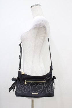 画像1: Maison de FLEUR / ショルダーバッグ  ブラック H-25-10-16-029-LO-BG-NS-ZH