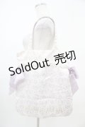 Maison de FLEUR / サテン花柄プリントダブルリボントートバッグ  オフ/ラベンダー H-25-10-16-030-LO-BG-NS-ZH