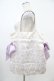 画像1: Maison de FLEUR / サテン花柄プリントダブルリボントートバッグ  オフ/ラベンダー H-25-10-16-030-LO-BG-NS-ZH (1)