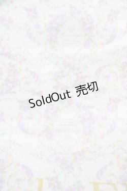 画像3: Maison de FLEUR / サテン花柄プリントダブルリボントートバッグ  オフ/ラベンダー H-25-10-16-030-LO-BG-NS-ZH
