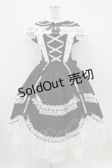 metamorphose / ケープ付きフリルジャンパースカート サイズ1 ブラック H-25-10-16-036-ME-OP-NS-ZH