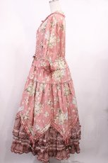 画像2: PINK HOUSE / ローエングリンプリントのワンピース Free ピンク H-25-10-17-003-LO-OP-NS-ZH (2)