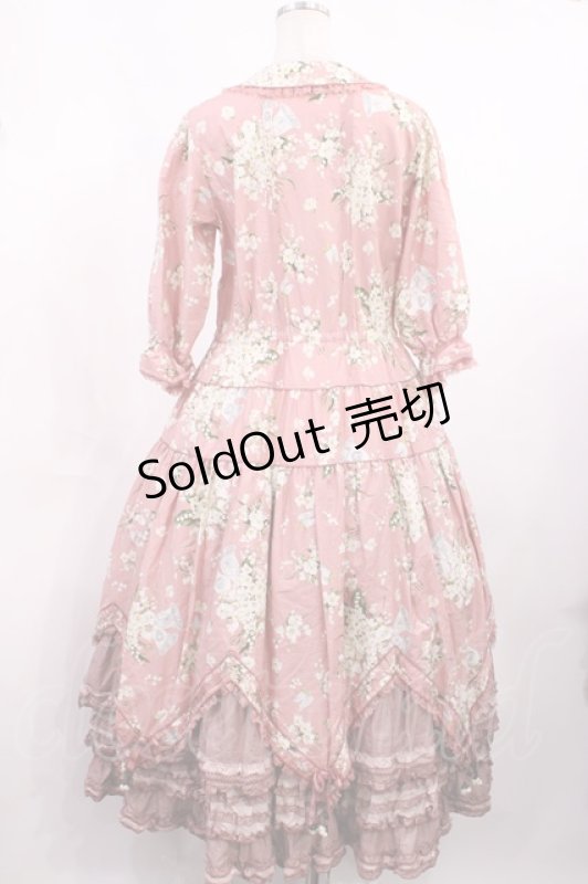 画像3: PINK HOUSE / ローエングリンプリントのワンピース Free ピンク H-25-10-17-003-LO-OP-NS-ZH (3)