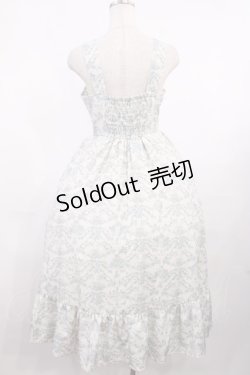 画像2: m petit by misako / MSKトワルドジュイジャンパースカート M オフ/ブルー H-25-10-17-005-LO-SK-NS-ZH