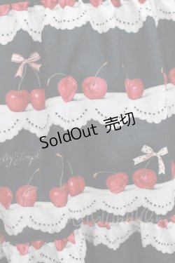 画像4: Shirley Temple / チェリースカラップレースプリントジャンパースカート FREE ブラック H-25-10-17-1026-ET-OP-KB-ZH