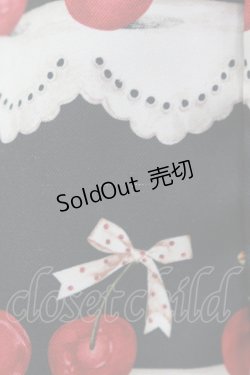 画像5: Shirley Temple / チェリースカラップレースプリントジャンパースカート FREE ブラック H-25-10-17-1026-ET-OP-KB-ZH