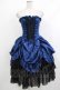 画像1: ATELIER PIERROT / Bustle Corset Dress[Rose Jacquard]  ネイビー H-25-10-17-1027-EL-OP-KB-ZH (1)