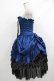 画像2: ATELIER PIERROT / Bustle Corset Dress[Rose Jacquard]  ネイビー H-25-10-17-1027-EL-OP-KB-ZH (2)