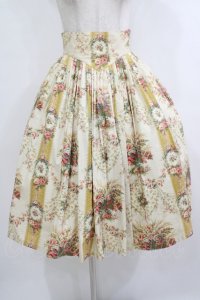 EXCENTRIQUE / Flower basketスカート  アイボリー H-25-10-17-1028-EL-SK-KB-ZH