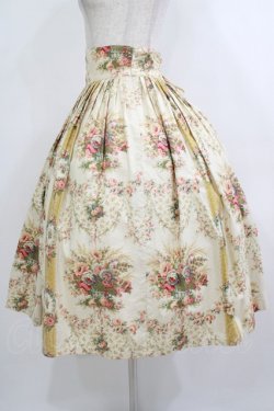 画像2: EXCENTRIQUE / Flower basketスカート  アイボリー H-25-10-17-1028-EL-SK-KB-ZH