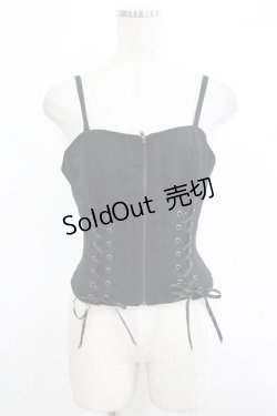 画像1: MIHO MATSUDA / ビスチェ・フィディウス M ブラック H-25-10-17-1037-GO-TO-KB-ZH