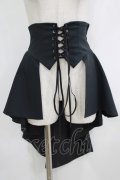 ATELIER BOZ / ヘクトルロングオーバースカート  黒×裏地黒 H-25-10-17-1042-EL-SK-KB-ZH