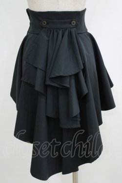 画像3: ATELIER BOZ / ヘクトルロングオーバースカート  黒×裏地黒 H-25-10-17-1042-EL-SK-KB-ZH