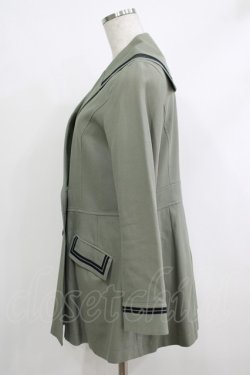 画像2: Jane Marple / コットンギャバジンのマリンコート  ミント H-25-10-17-1043-JM-CO-KB-ZH