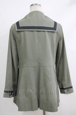 画像3: Jane Marple / コットンギャバジンのマリンコート  ミント H-25-10-17-1043-JM-CO-KB-ZH