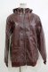画像1: NieR Clothing / レザーZIPパーカー  茶 H-25-10-17-1049-PU-TO-KB-ZH (1)