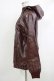画像2: NieR Clothing / レザーZIPパーカー  茶 H-25-10-17-1049-PU-TO-KB-ZH (2)