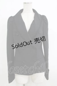 MIHO MATSUDA / ダブルボタンジャケット M 黒 H-25-10-17-1050-GO-JA-KB-ZH