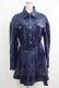 画像1: CuLLt / LEATHER JACKET ONEPIECE  ネイビー H-25-10-17-1053-PU-OP-KB-ZH (1)