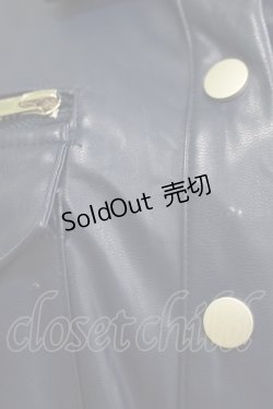 画像4: CuLLt / LEATHER JACKET ONEPIECE  ネイビー H-25-10-17-1053-PU-OP-KB-ZH
