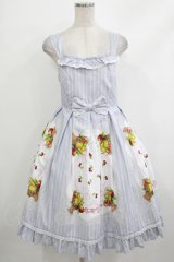 Emily Temple cute / Fruitバスケットノースリーブワンピース  グレー H-25-10-17-1006-ET-OP-KB-ZT199