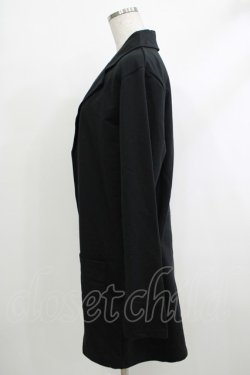 画像2: NieR Clothing / バックプリントロングカットジャケット  黒 H-25-10-17-1056-PU-JA-KB-ZH