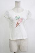 MILK / ICE CREAM tops  ホワイト H-25-10-17-1059-ML-TO-KB-ZH