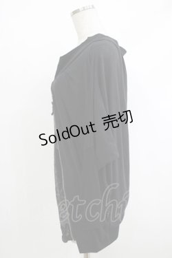 画像2: Ozz Croce / フロントZIPドルマントップス  黒 H-25-10-17-1061-OO-TO-KB-ZH