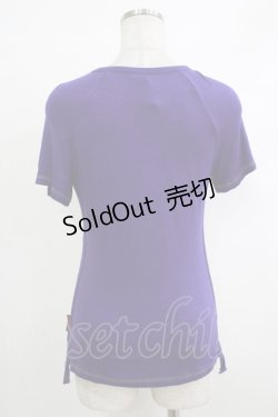 画像3: 【SALE】Ozz oneste / メッシュ重ね配色カットソー  パープル×グレー H-25-10-17-1062-OO-TO-KB-ZT159