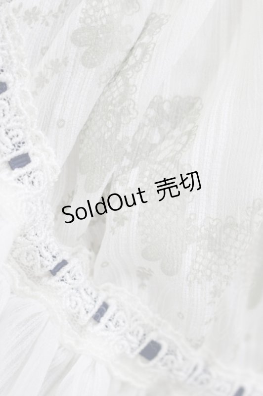 画像4: Ozz oneste / Star Wizardエプロン付スカート  ホワイト×ネイビー H-25-10-17-1065-OO-SK-KB-ZH (4)