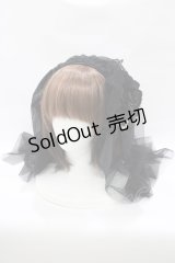 ATELIER PIERROT / ローズヴェールカチューシャ  ブラック H-25-10-17-1074-EL-AC-KB-ZH