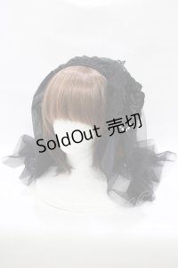 ATELIER PIERROT / ローズヴェールカチューシャ  ブラック H-25-10-17-1074-EL-AC-KB-ZH