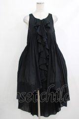 Na+H / フロントZIPフィッシュテールロングワンピース  黒 H-25-10-17-1008-PU-OP-KB-ZH