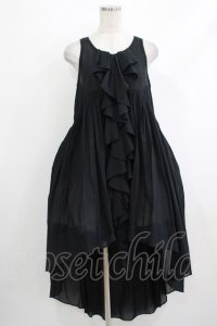 Na+H / フロントZIPフィッシュテールロングワンピース  黒 H-25-10-17-1008-PU-OP-KB-ZH